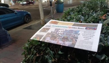 I saw a copy of Downtown News tonight