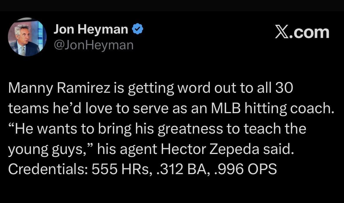 Hiring him would be objectively the funniest timeline lmao