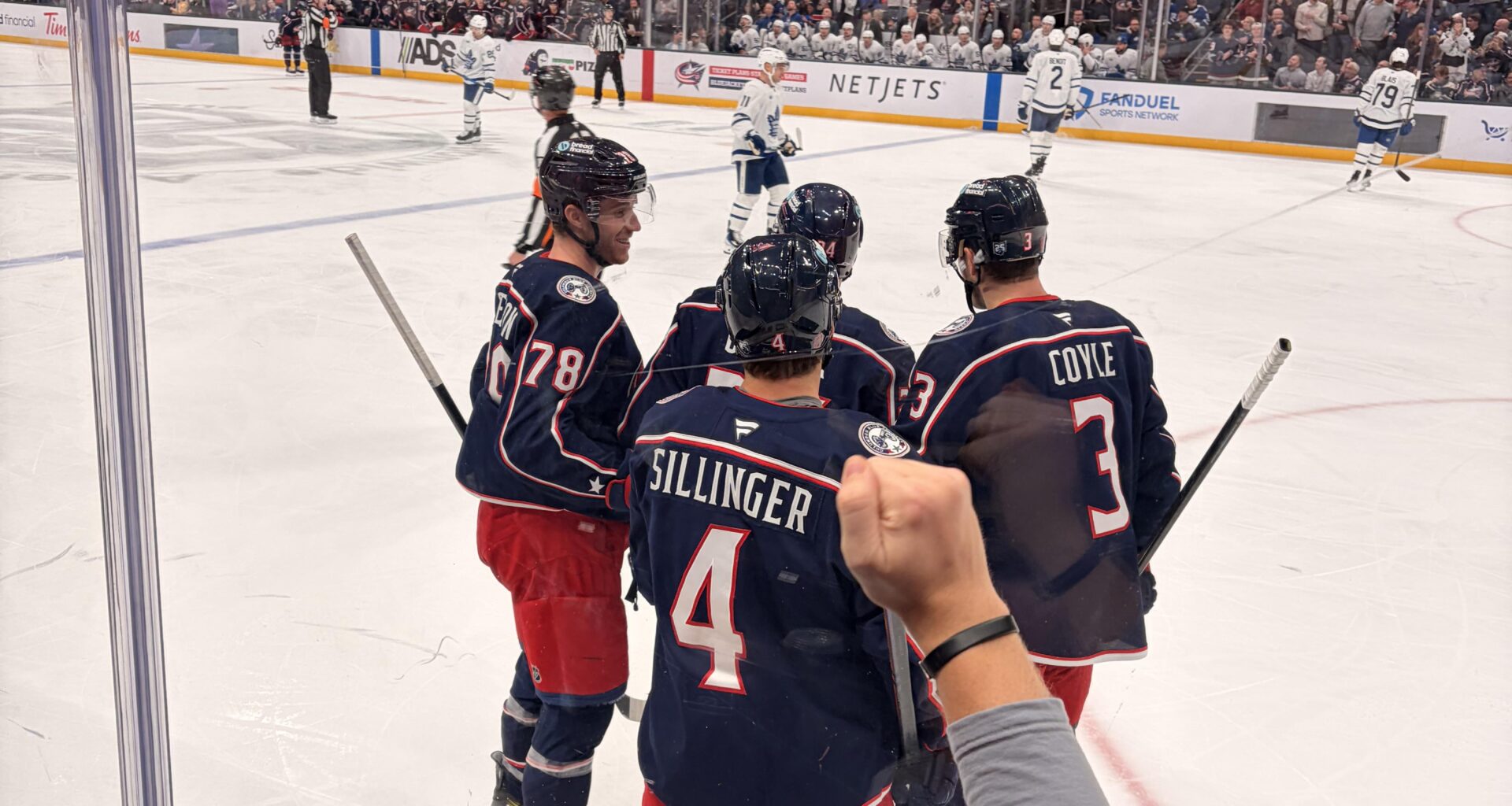 The boys came thru on my bday and gave the 5th line a killer win 🙌🙌