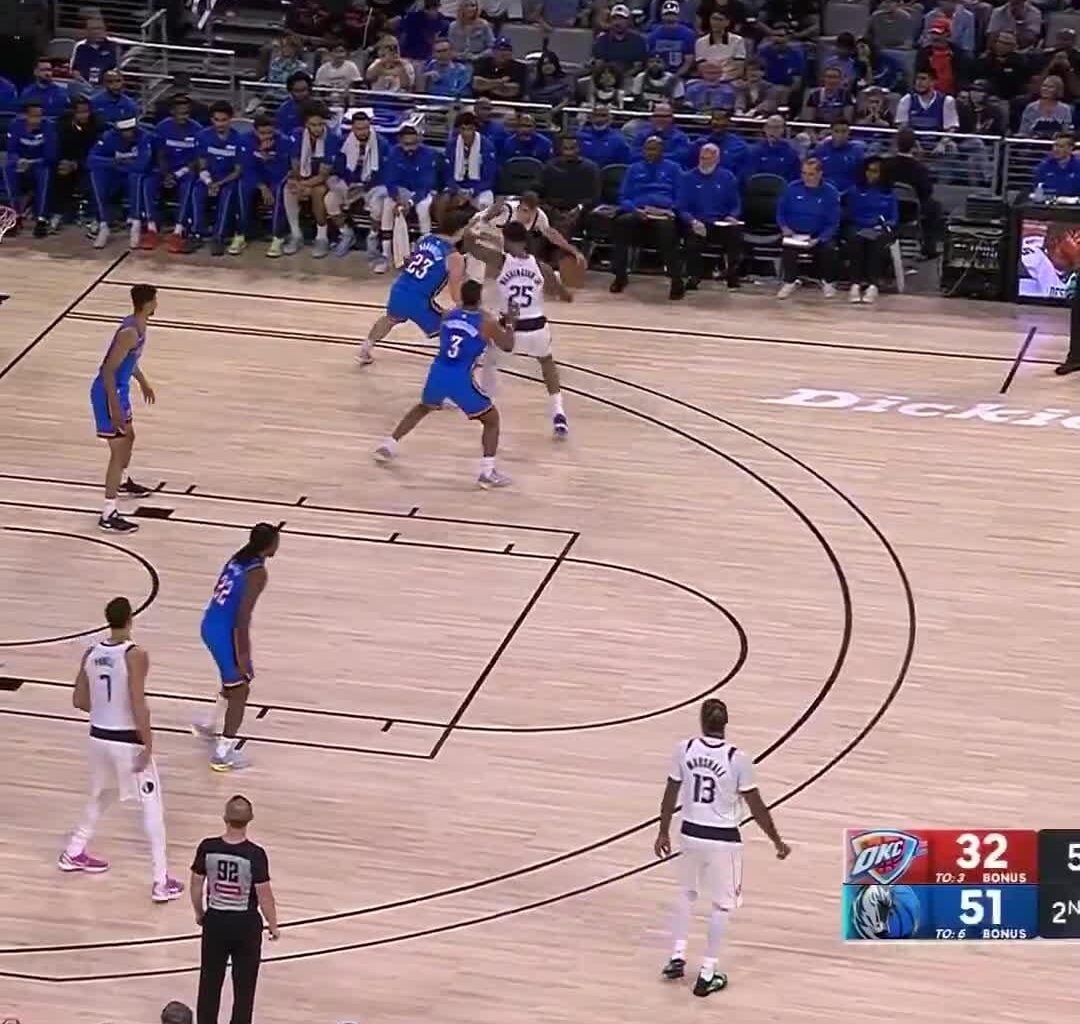 [Highlight] Cooper Flagg with back-to-back buckets for his first preseason points