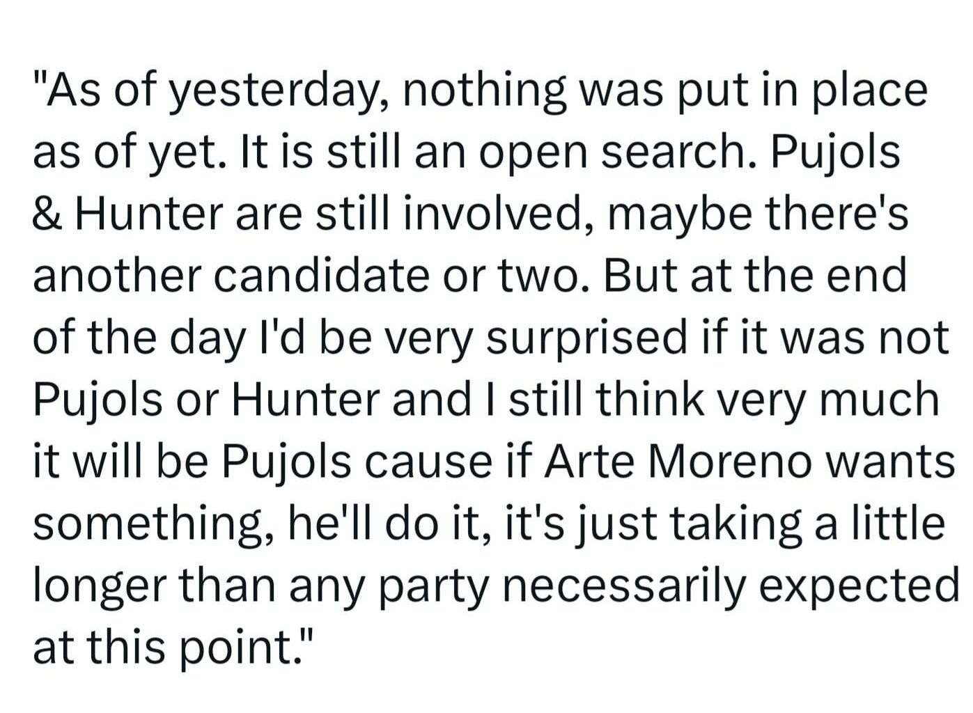 Update on the Angels hiring next manager