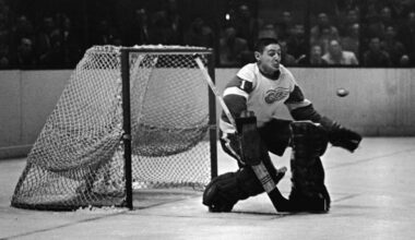 Terry Sawchuk for 1 day until the Red Wings opener vs Montreal!