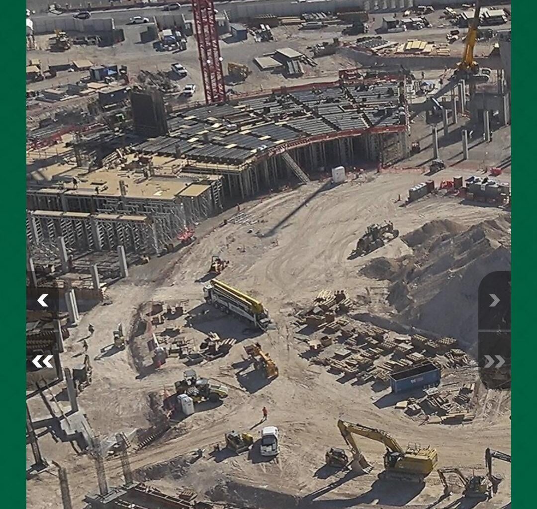 Seat installation has begun