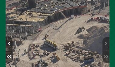 Seat installation has begun