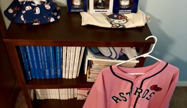 Took a bit of time, but my Hello Kitty Astros collection is up to date (at least until next season)!