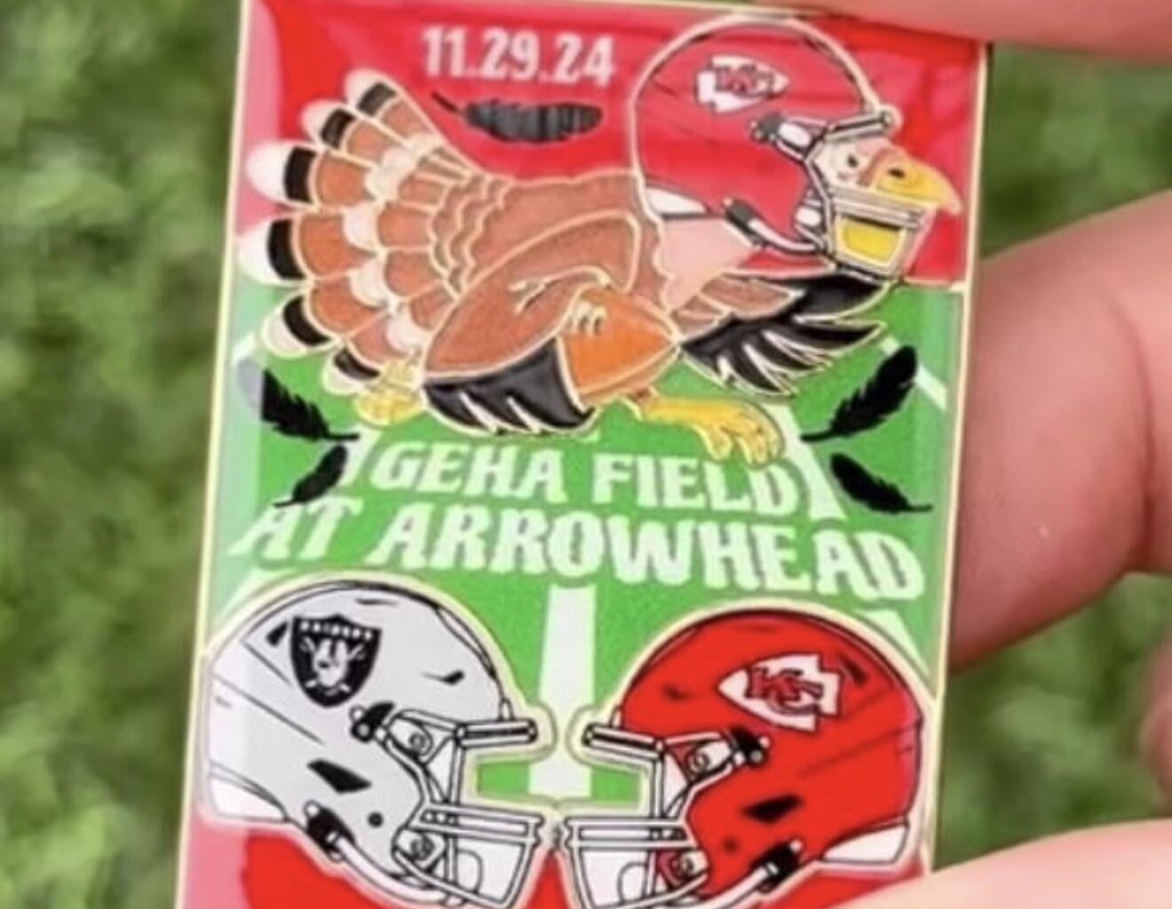 ISO Chiefs Raiders 2024 Pin