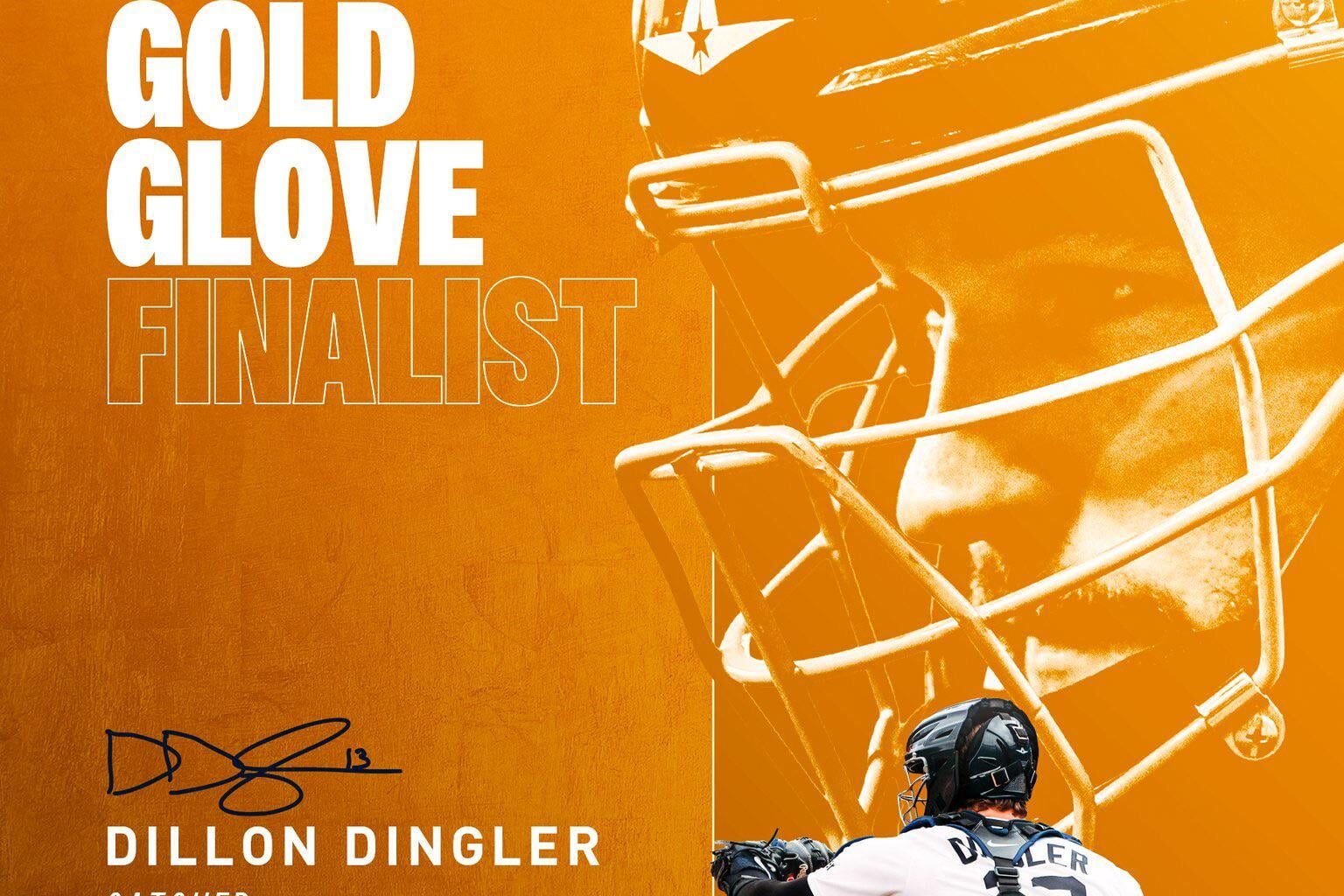 Dillon Dingler Gold Glove finalist at Catcher