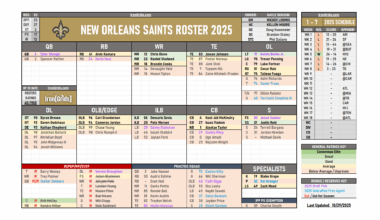 How Accurate is This Saints Roster Overview?