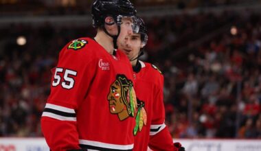 Why Blackhawks’ Wyatt Kaiser has become the perfect partner for ‘unpredictable’ Artyom Levshunov