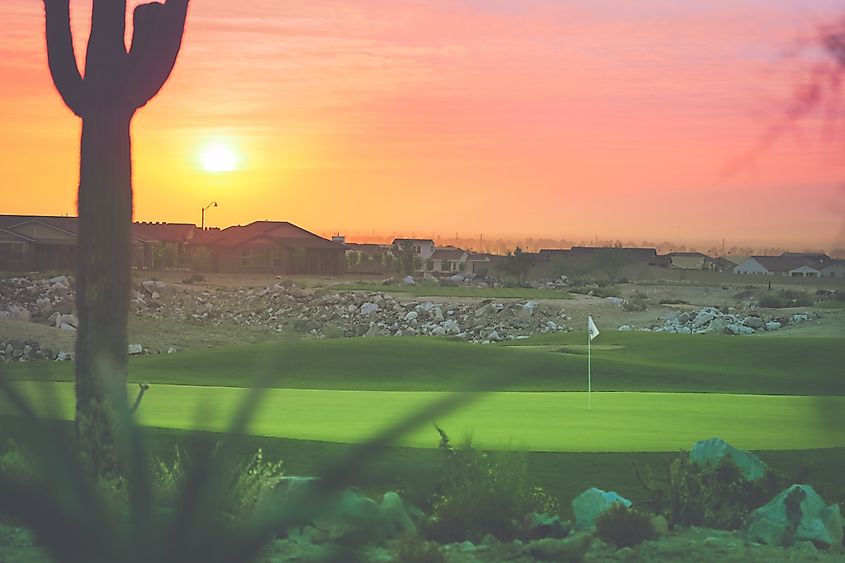 Verrado Golf Course at sunrise
