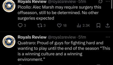 Some other quotes from Picollo today