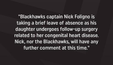 Sending positive thoughts to the Captain and his family.