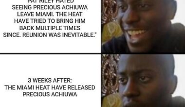 Precious Achiuwa after getting released by the Heat