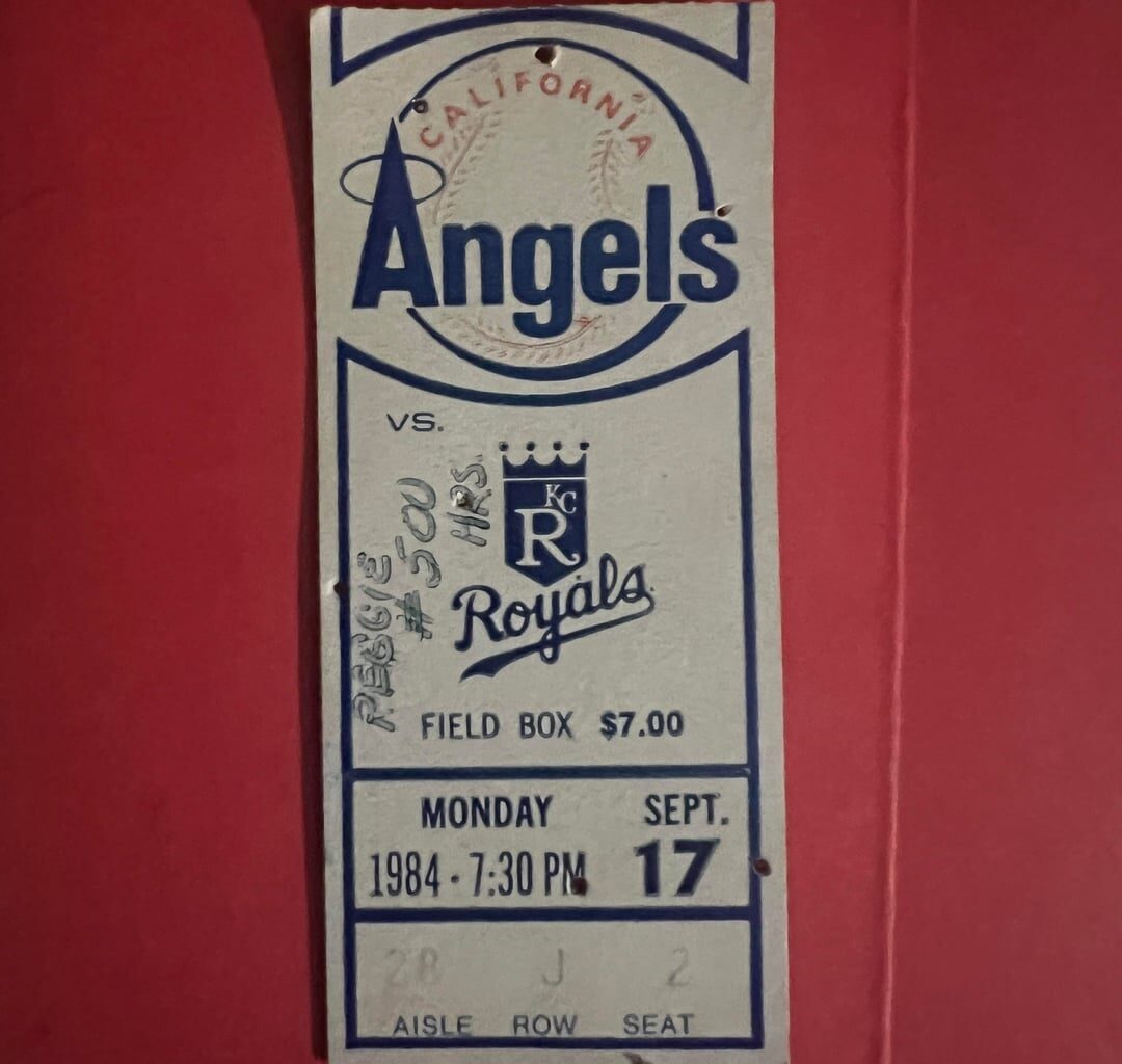 Reggie #500 game ticket