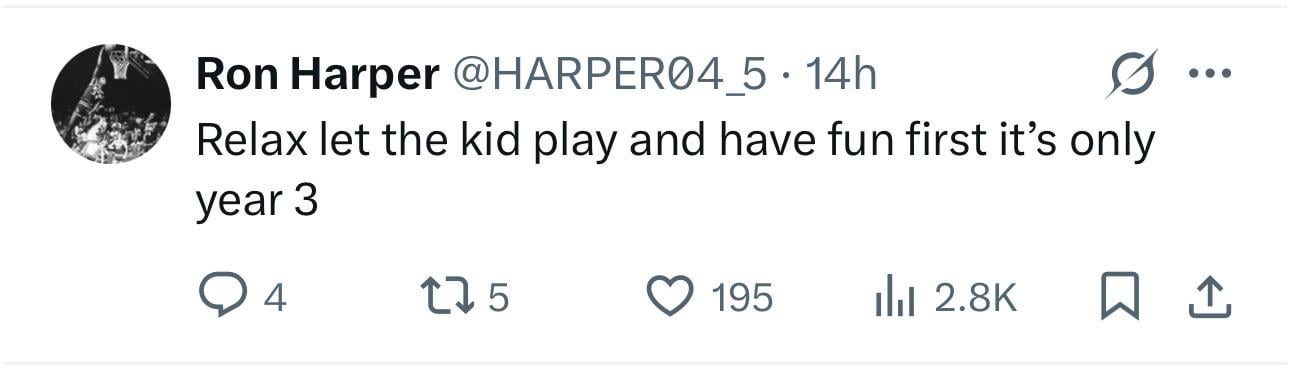 Dylan’s dad’s reply to Perkins saying “The GOAT conversation is going to go like this: MJ, Bron, and Wemby."