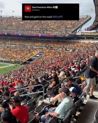 49ers Fans take over every stadium