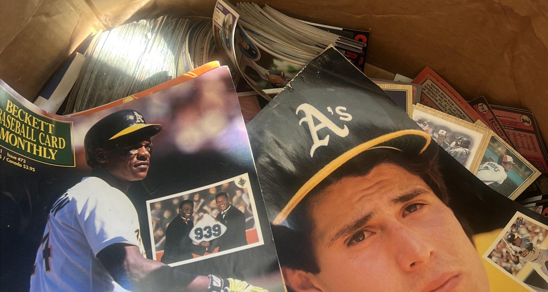 Finding some Oakland A’s relics in grandpas basement