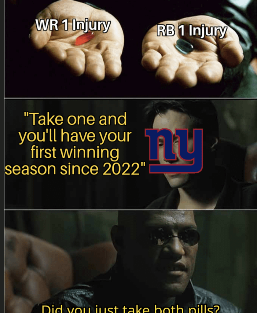 Injury demon is a bitch.