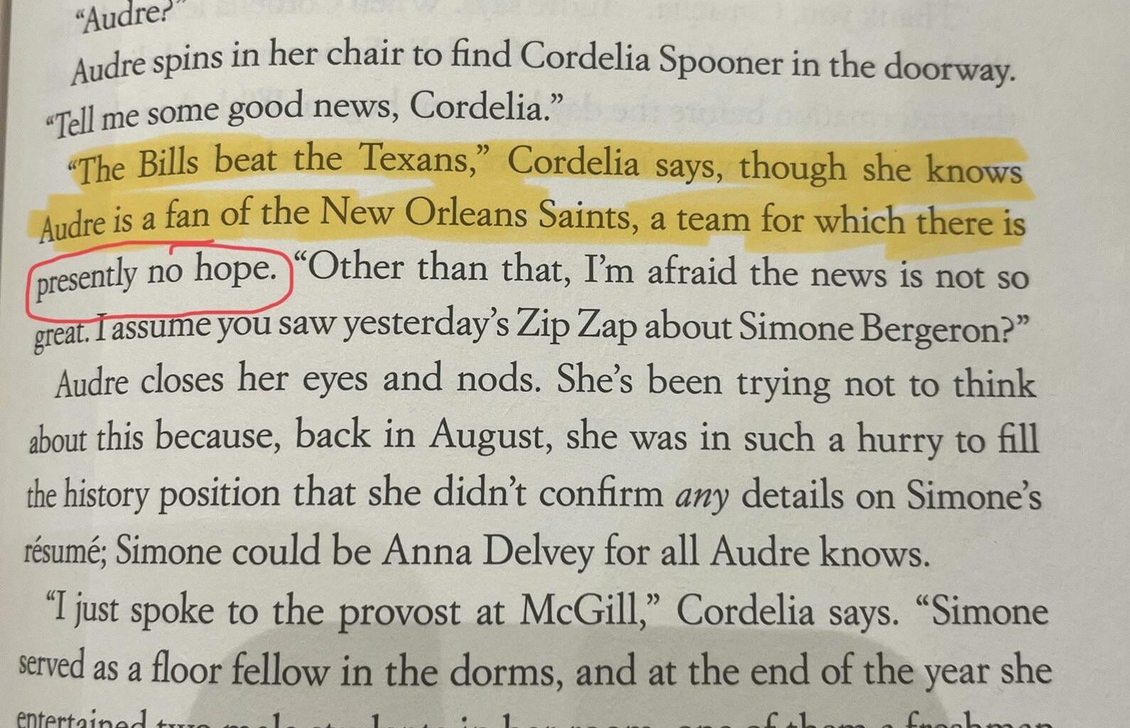 The Saints even get dragged in a novel…