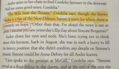 The Saints even get dragged in a novel…