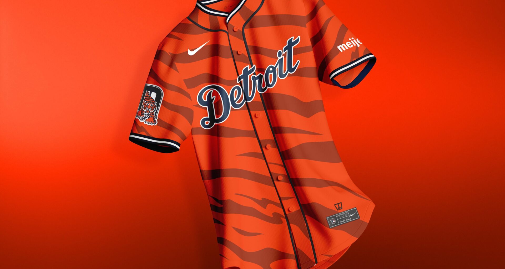 Detroit Tigers “Orange Out” City Connect Concept (made this since we don’t have much orange gear for the ALDS 🐯🧡)