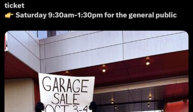 Blackhawks Garage Sale this weekend.