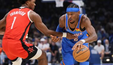 Thunder celebrate ring ceremony, banner unveiling and double-OT win over Durant's Rockets