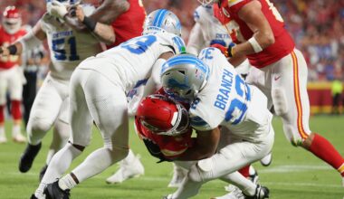 Chiefs-Lions ends with fight apparently started by Brian Branch