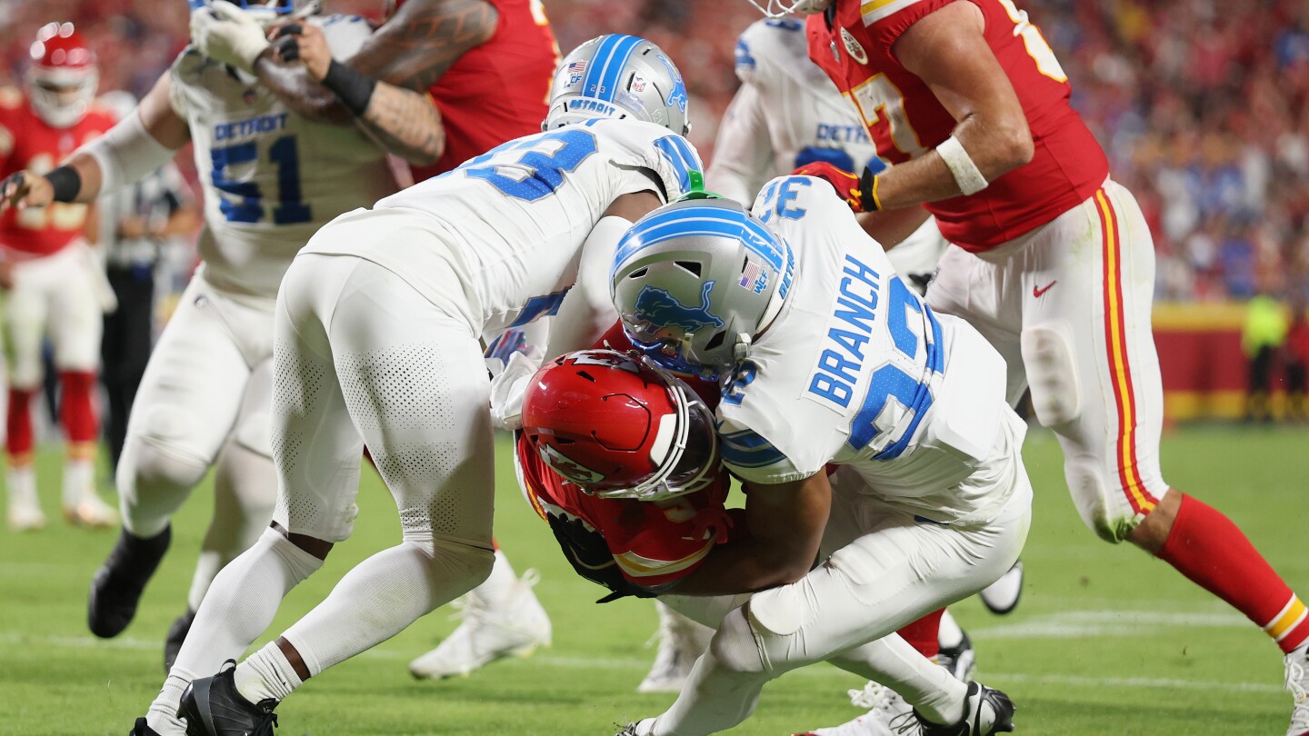 Chiefs-Lions ends with fight apparently started by Brian Branch