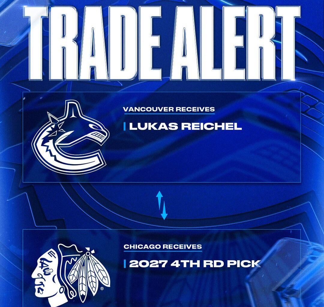 Canucks acquire Lukas Reichel for a 4th round pick
