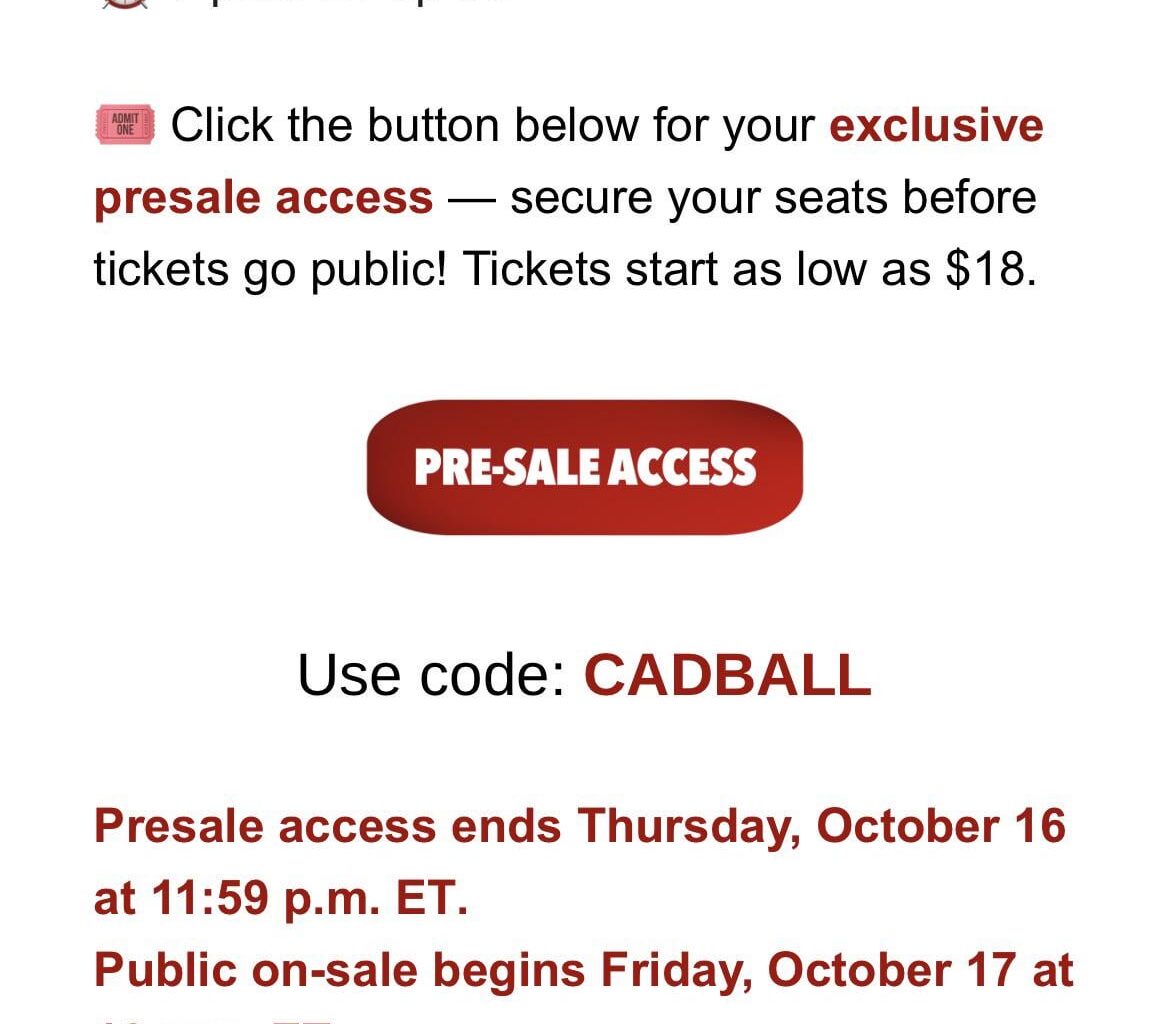 Team Canada FIBA World Cup Qualifier - Pre-Sale Tomorrow