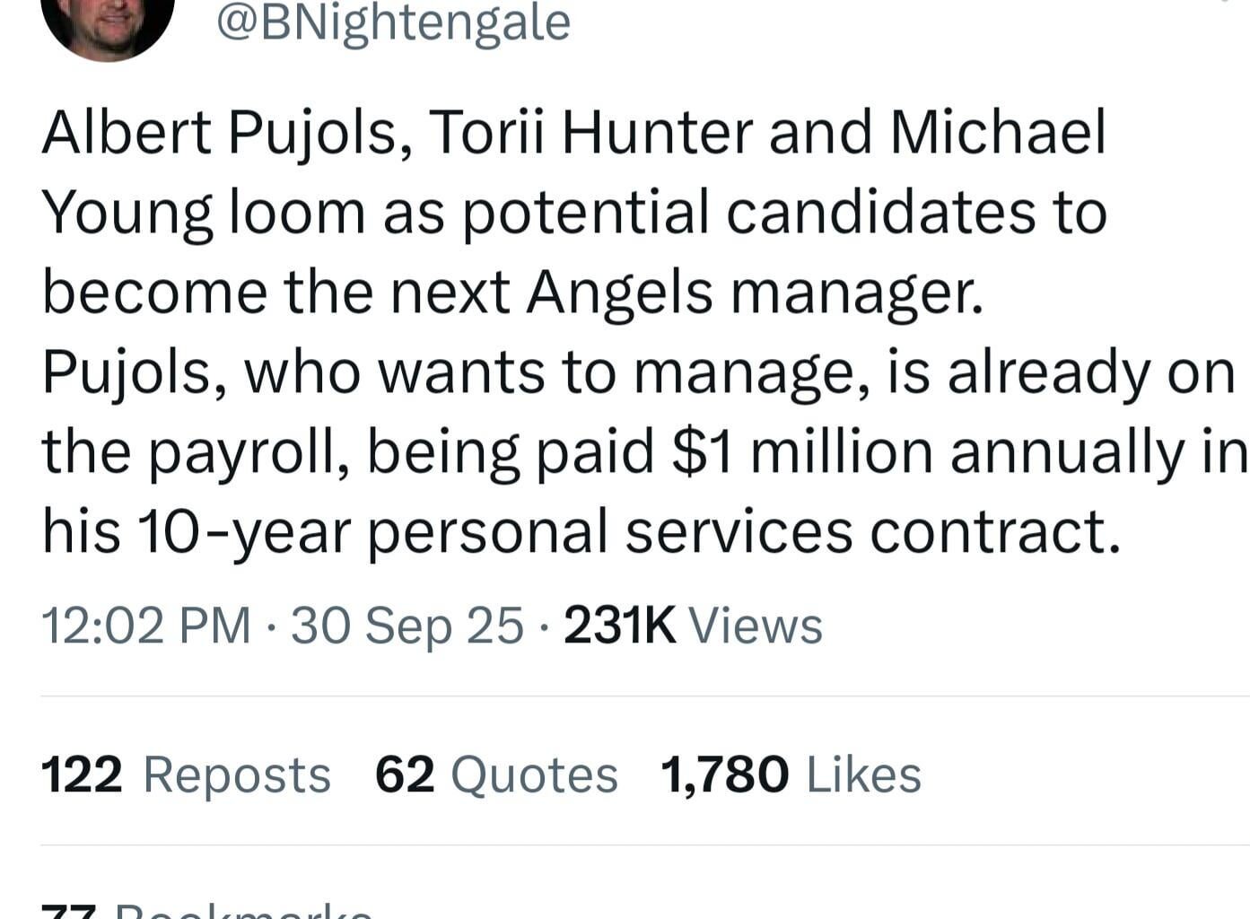 Here are some manager candidates