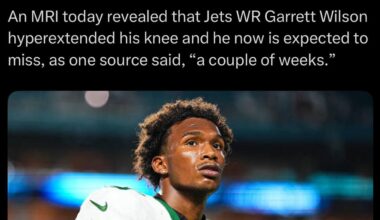 [Schefter] Garret Wilson will not play vs Panthers