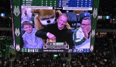 Bango Gave Murph Pancakes at Bucks Game