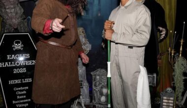 Tombstone at the eagles Halloween party