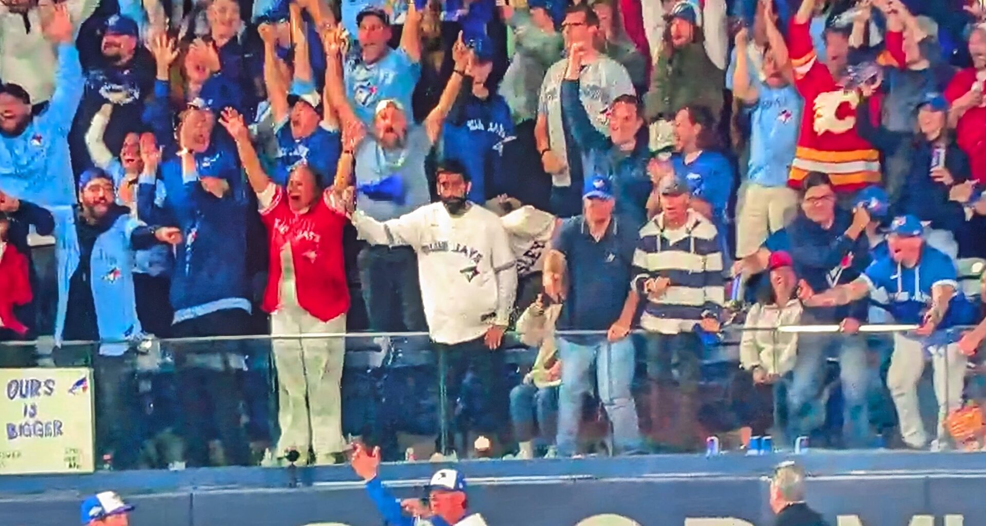 Spotted on the Blue Jays broadcast