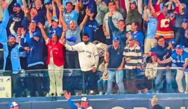 Spotted on the Blue Jays broadcast