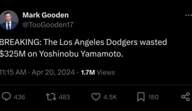NY Mets Senior VP Beat Writer for the National Inquirer Mark Gooden a year ago on Yoshinobu Yamamoto.