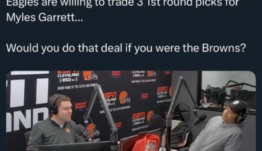 Myles Garret for three 1s???