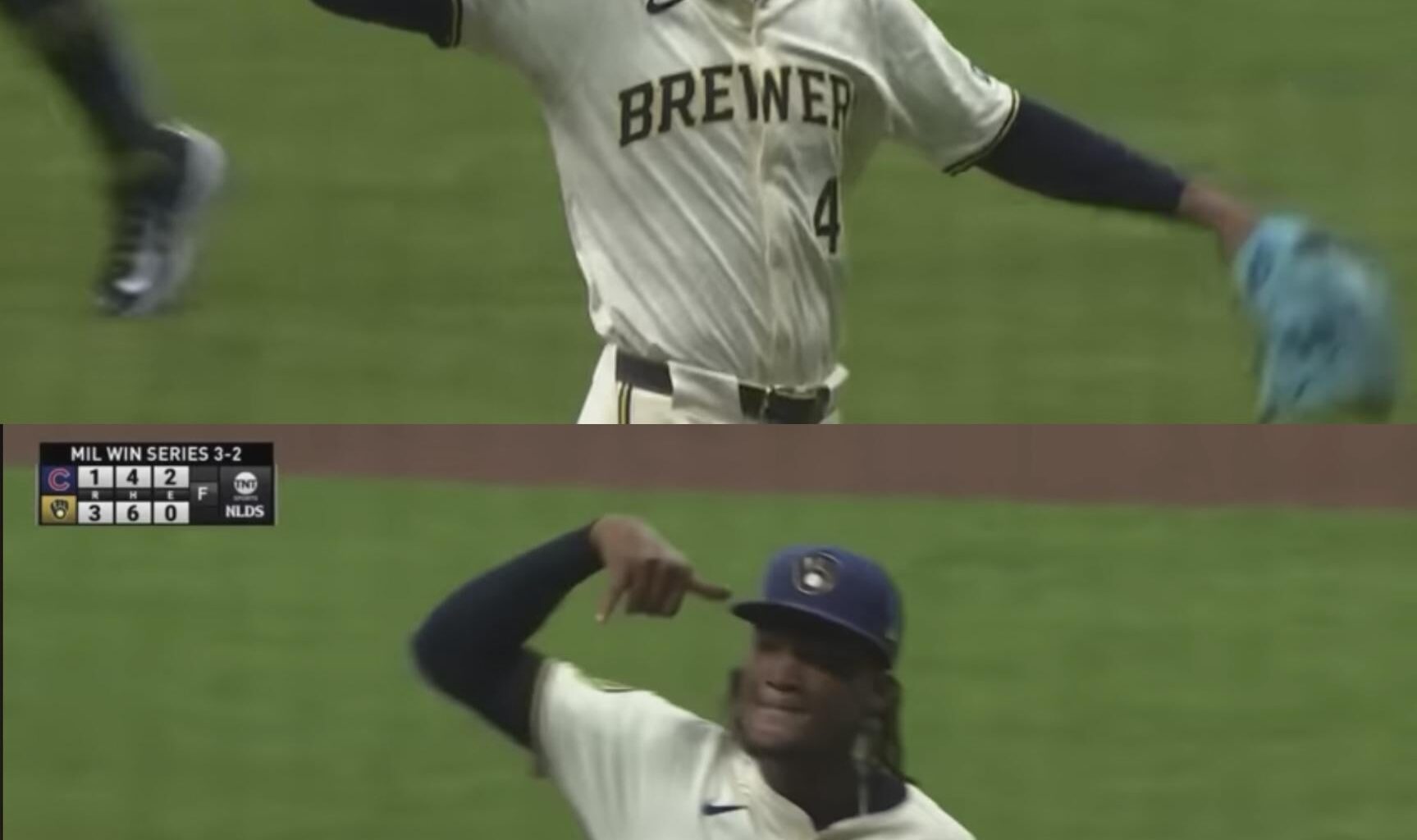 Uribe hanging up the phone on the Cubs