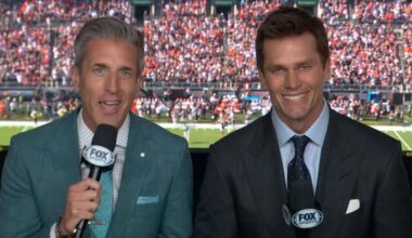 Kevin Burkhardt & Tom Brady have the call for Rams/Ravens tomorrow on FOX (Red)