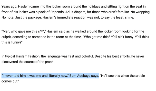 Throwback to when Bam gifted Captain UD a pack of adult diapers for the holidays 😂