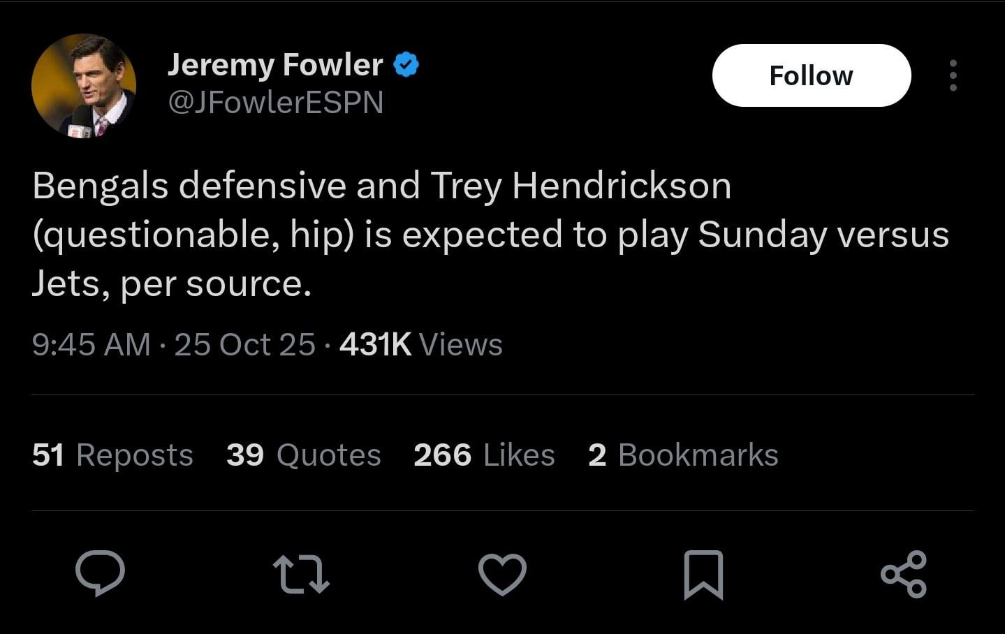 Trey expected to play!