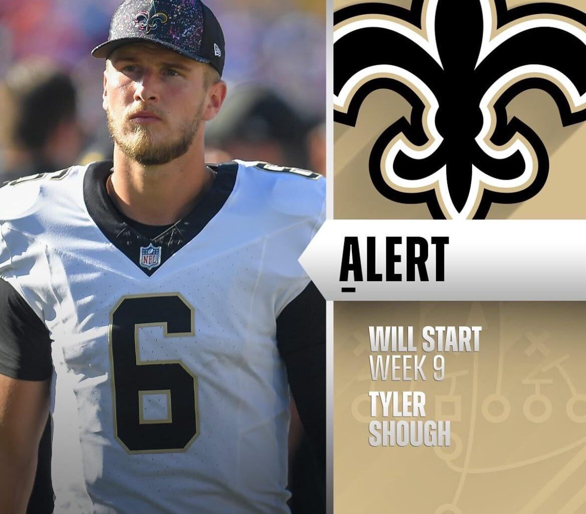 Saints to start QB Tyler Shough Week 9 vs. Rams. (via @rapsheet)