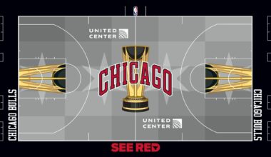 Bulls court design for the 2025 NBA Cup
