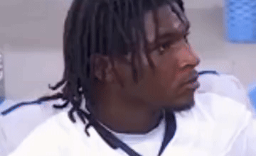 Cam watching the game winning kick