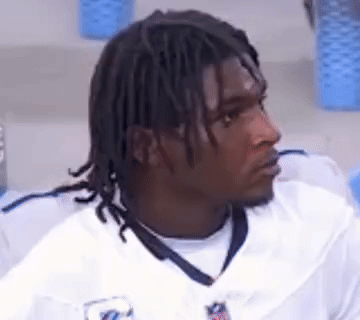 Cam watching the game winning kick