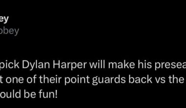 Spurs #2 overall pick Dylan Harper will make his preseason NBA debut tonight. Spurs get one of their point guards back vs the Jazz. Minutes restriction but should be fun!