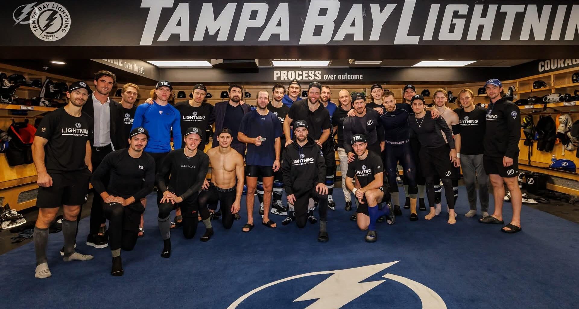 Locker room pic from milestone night