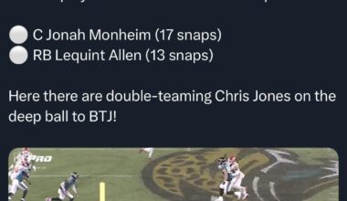 [Andrew Kessler] First time since 2013 we have 2 7th round rookies playing significant snaps